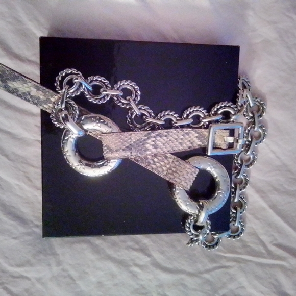 Celine women's belt  size 75 with matching earrings - Picture 3 of 8